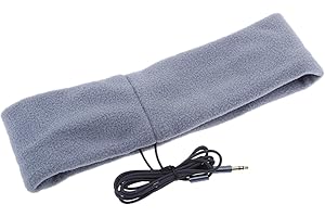 Sharplace Anti Bruit Sports Running Sleeping écouteur Musique Bandeau Casque Relais, Gris