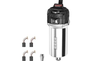 Genmitsu 710W CNC Compact Router 65mm Diameter, Spindle Motor with LCD Digital Display 6 Adjustable Speeds, 1/8” ER11 Collet, 4 Carbon Brushes, for CNC Milling Machine