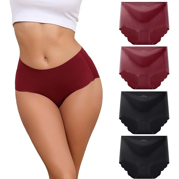 LYAART Slip Modellanti Senza Cuciture in Seta di Ghiaccio a Vita Alta, comode Mutandine di Seta di Ghiaccio, Mutandine Contenitive per Il Sollevamento dell'anca da Donna (M,A+3 Pieces