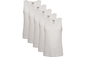 Keanu Heatforce Kids Thermal Vests - Pack of 5 - Winter Warm 0.45 TOG Brushed Underwear - Ages 3-15 Years