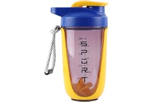 EACHPT Shaker Proteine 600 ml Shaker Proteine pour Shakes de Suppléments,Shaker à Protéines avec Bouchon à Vis,tamis et échelle de Mesure|Anti-fuite,sans BPA ni DEHP