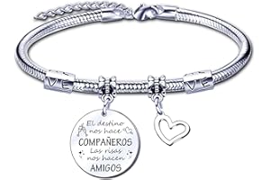 YJYJZX Regalos Amigos Pulsera Regalo Amiga Pulsera regalo personalizado y divertido compañeros de trabajo Regalo Compañera Trabajo Regalo Despedida Compañera de Trabajo Regalos para Amigas