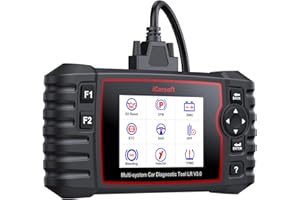 iCarsoft Car Diagnostic Tool LR V3.0, Full System OBD2 Scanner for Land Rover/Jaguar, 42 Service Function, Bi-Directional Control, Battery Test, Oil/BLD/EPB/SAS/BMS/ETC/INJ/DPF/TPMS, Lifetime Update