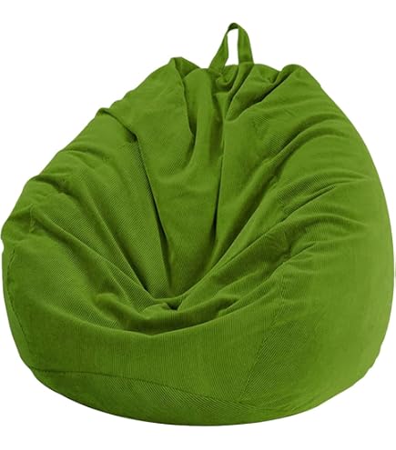 FANSU Copertura per Poltrona Sacco Puff Poltrona Senza Riempimento, Pouf Poltrona con Zip Poltrona a Sacco per Adulti e Bambini Interni, Casa