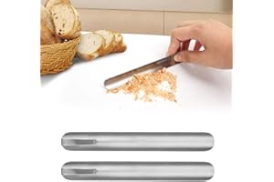 QEEROYO Raccogli Briciole, Strumento per Briciole, Paletta Raccogli Briciole in Acciaio Inox, Bordo Curvo e Flessibile, Attrezzo per Pulisci Briciole da Tovaglia per Ristorante e Ristorante