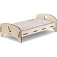 Corolle Mon Grand Poupon 9000141370 Wooden Bed with Cushion and Blanket for All 30-36 cm Dolls, Can Be Dismantled for Storage, from 3 Years
