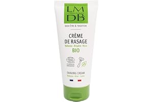 La Maison du Barbier - Crème de Rasage à l’Huile de Ricin Bio - Ecocert Cosmos Organic, 98,5% d’Ingrédients d’Origine Naturelle, 30% Issus de l’Agriculture Biologique - Fabrication Française - 100 ml