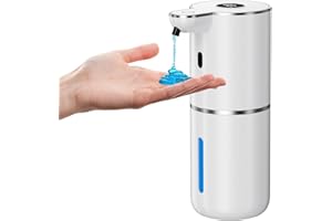 ‎FANTICTAS Fantictas Seifenspender Automatisch Wandbefestigung,1200mah elektrischer seifenspender 380ml Elektrischer Seifenspender ohne Bohren mit USB Wiederaufladbar, IPX5 Wasserdicht für Bad Toilette Küche