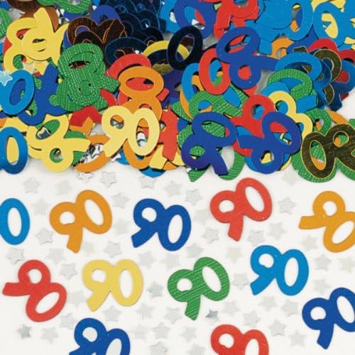 Age 90 Table Confetti