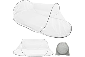 SUQ Mosquitera plegable, mosquitera de viaje, protección contra insectos portátil, instalación fácil y rápida, adecuada para dormitorio, sin ganchos, 200 × 80 × 56 cm