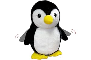 YH YUHUNG Pingüino de Peluche Que Camina y Repite lo Que Dices, Juguete Interactivo con Alas y Movimiento