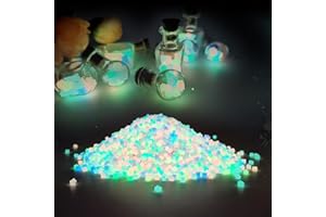 HORREX 6000 Pièces Cailloux Aquarium Cailloux Lumineux Pierre Lumineuse Pierre Lumineux Gravier Aquarium Pierre Décorative pour Aquarium pour Decoration de Jardin Aquarium Bocal à Poisson Terrasse