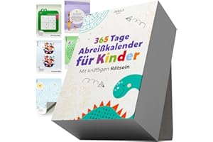 ‎MILULA STUDIOS Abreißkalender 2026 Kinder – Kindgerechter Abreißkalender mit 365 Geschichten, Sprüchen, Rechen- & Schreibübungen, Spielen, Quizfragen & mehr – Tagesabreißkalender 2026 Kinder