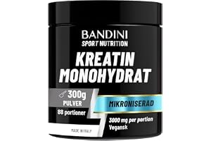 Bandini® Micronized Creatine Monohydrate i 100% rent kreatin pulver
