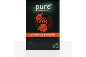 BOBALIFE BUBBLE TEA IN THE MAKING Pure Tea Selection Rooibos Orange Karamell | Kräutertee | 25 Teebeutel aus Maisstärke gewebt und industriell kompostierbar | 25 x 3g