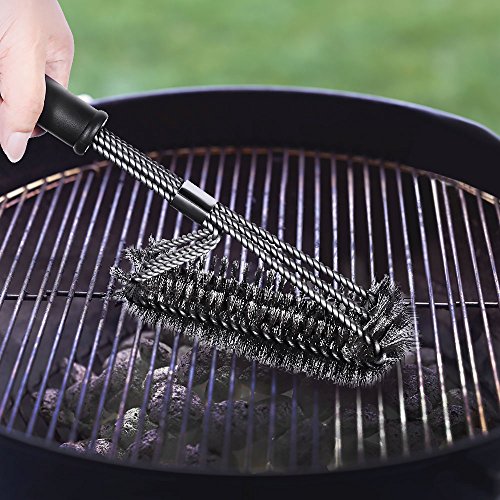 Xintop BBQ Grillbürste, 3 in 1 Edelstahl Bürsten, 118 Inches Barbecue Grill Reinigungsbürste - 7