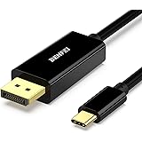Tobo USB Type C(Thunderbolt 3) to DisplayPort 4K@60Hz UHD 6 Feet Cable, Benfei USB 3. 1 (USB-C) to DP Display Port Adapter Ma