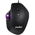 perixx PERIMICE-520 Wired USB Ergonomic Trackball Mouse, Adjustable Angle, 8 Button Design, Black