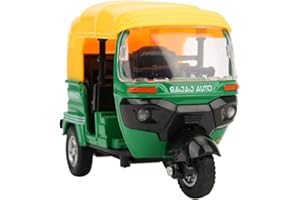 Tnfeeon Kinder Mini indisch Zurückziehen Dreirad 1:14 Scale Dreirad Motorrad Modell Spielzeug Kinder Sammlungsauto Spielzeug mit Licht und Musik für Kinder und