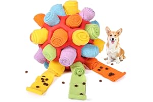 Voarge Pelota para olfatear para perros, juguete para olfatear, entrenamiento de comida lenta, juego de cachorros resistente a las mordeduras, juguete de inteligencia, bola de comida, entrenamiento de
