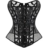 Woboren Disossato Il Corsetto del Merletto Hollow in delle Donne con G-String