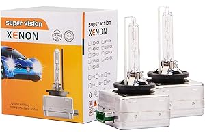 Ricoy Lot de 2 ampoules HID xénon de remplacement pour ampoules D3S - Phares de voiture, 12 V, 35 W (10 000 K)