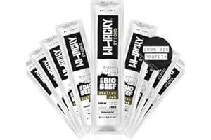 ‎WHACKY Whacky Bio Beef Sticks – Italian Job 9er Pack (9× 32g) Protein Snack aus Rindfleisch – Salami Sticks ohne Zucker – Low Carb, für Fitness, Keto, Outdoor & Unterwegs – Italienische Kräuter Geschmack