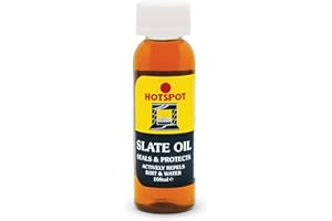 Hotspot Slate Oil 100ml - Natural Sealer for Slate Surfaces, Enhances & Protects Natural Slate Surfaces, Revives Colour, Prevents Staining & Repels Water