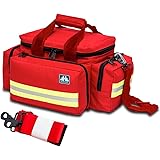 Mobiclinic Elite Bags, Zaino emergenza, Borsa medica sportiva, Borsone medico sanitario, Leggera e resistente, color Rosso