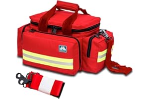 Mobiclinic Elite Bags, Zaino emergenza, Borsa medica sportiva, Borsone medico sanitario, Leggera e resistente, color Rosso