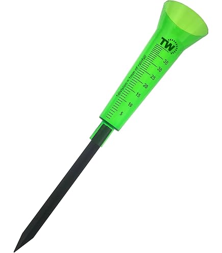 Pluviomètre En Verre Pour Extérieur 17 Cm Avec Piquet - Jauge De Précipitations Précise Pour Jardin