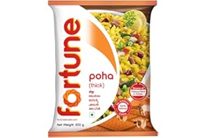 Fortune Thick Poha 500g | Premium Thick Flattened Rice | Perfect for Poha, Chivda & Snacks