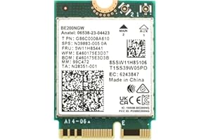 HIGHZER0 ELECTRONICS Intel BE200 WiFi 7 Adapter | M.2 PCIe Format | Tri-Band 2.4/5/6 GHz | Up to 5.8 Gbps | WiFi Card for PCs | Bluetooth 5.4 Compatible | for Intel PC with Windows 10/11 | BE200NGW