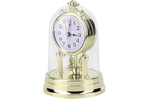 ZJchao Orologio Vintage, Orologio Antico in Stile Europeo, Orologio da Scrivania Silenzioso, Orologi da Tavolo per Soggiorno, Orologio da Camino, Sveglia retrò per Arredamento Interno
