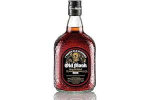 Old Monk Rum 7 Jahre – Rum mild im Geschmack – 1 Liter Rum – Ausgezeichneter Premium Dark Rum 42,8% Vol. – King of Rums seit 1855 – Ideal für Cocktails – Reichhaltige Textur – unvergleichliches Aroma