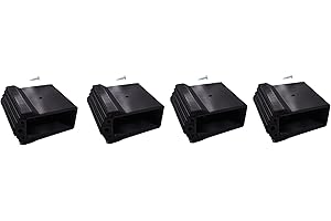 DRUCK SOLUTIONS 4x Leiterfüße Set für Traversen Aussenschuh in verschiedenen Größen aus TPU UV-Resist passend für viele Leitertypen Holmgrößen Anti Rutsch (50x22)