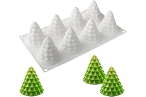 MEZHEN Foremka silikonowa na Boże Narodzenie, choinka, 3D, forma do pieczenia ciast, choinka, mus, silikonowa forma do pieczenia czekolady, motyw A