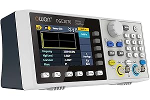 LABLOOT DGE2070 Digital Oszilloskop 300MSa/s 14Bits 70MHz willkürliche Wellenform Generator 3.6"inch AWG Maschine