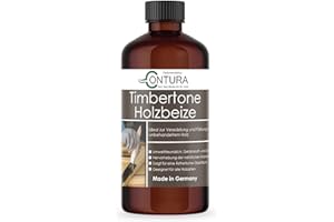 FARBMANUFAKTUR CONTURA NUR DAS BESTE FÜR IHR HOLZ Contura Holzbeize Timbertone Holzfarbe Tischler Positiv Beize Holz Farbe Wasserbeize Modern Parkett Möbel (Palisander dunkel, 250ml.)