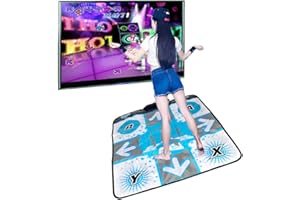 Szlsl88 de Dance Pad pour Wii, Jeu Danse Danse Revolution Tapis , Anti Slip Foot Imprimé Danse Couverture pour Wii