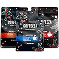 COFFEEZA Variety Pack Of Intenso, Classico & Cremoso Ground Coffee Bag|Fine Grind (Espresso & Moka Pots)|Speciality Grade Ground Coffee Pack Of 3X 250Gm