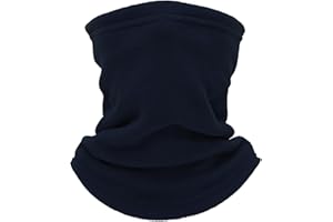 crazy bean Braga Cuello Hombre Mujer Braga para Cuello Invierno Bufanda de Peluche con Cordón Ajustable Cálida y Suave Ideal para Actividades al Aire Libre