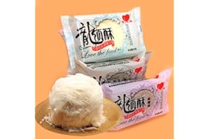 WASAILUO 4 flavors Dragon-Beard Candy，Traditional Crisp Candy,maltose silk, soft candy, snow candy,cakes,Healthy&Nutritious Dim Sum,Dessert,Chinese Special Snack (Original flavor,2 bag)