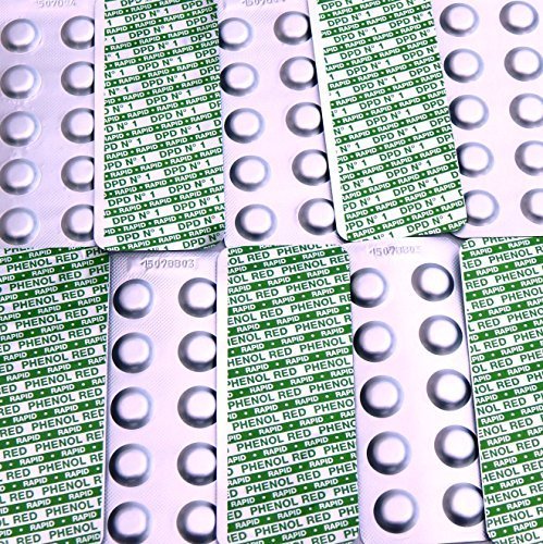 160 Pool Testtabletten von well2wellness® für die Chlor und pH-Wert Bestimmung - je 8 x 10 Stück