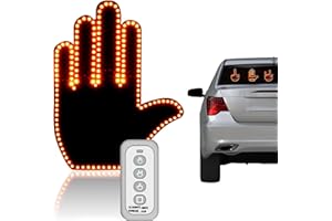 YREYBN Car Finger Light, Road Mate Hand Signal with Remote Control, Funny Gesture Light for Car Back Window