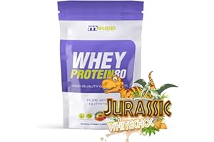 MM SUPPLEMENTS - Whey Protein80-500 g - Jurassic White Choc - Suplemento Deportivo Puro de Calidad - Proteína Whey - Con Lacprodan de Arla y Suero de Leche - Ayuda a Aumentar la Masa Muscular