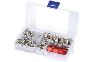 PYANGLI Raccordo ingrassatore metallico, raccordi ingrassatore ingrassatore di ricambio Set di parti di lubrificazione meccanica Parte
