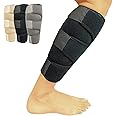 Shin Support by Vive - Best Adjustable Calf Brace - Shin Splint Compression Wrap Increases Circulation Reduces Swelling - Calf Compression Sleeve for Leg Pain - Vive Guarantee