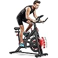 Yoleo Indoor Cycling Bike Magnetic Resistance Exercise Bike, 352LBS Capacity for Heavy People, Super-Silent＜20dB, LCD Monitor,Tablet & Bottle Holder, Fit Whole Family/Bad Weather/Winter/Busy Person