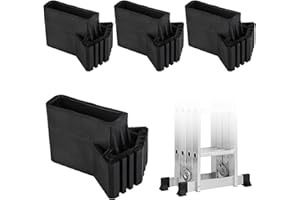 Pieds D' échelle en Caoutchouc Antidérapants: YOYIAG PVC Couvre Pieds D'échelle, Échelle Pied Couvre en Caoutchouc, Non Slip Mat Échelle Pieds pour Intérieur, Extérieur, Echelles Télescopiques (Noir)